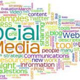 colorful social media word cloud